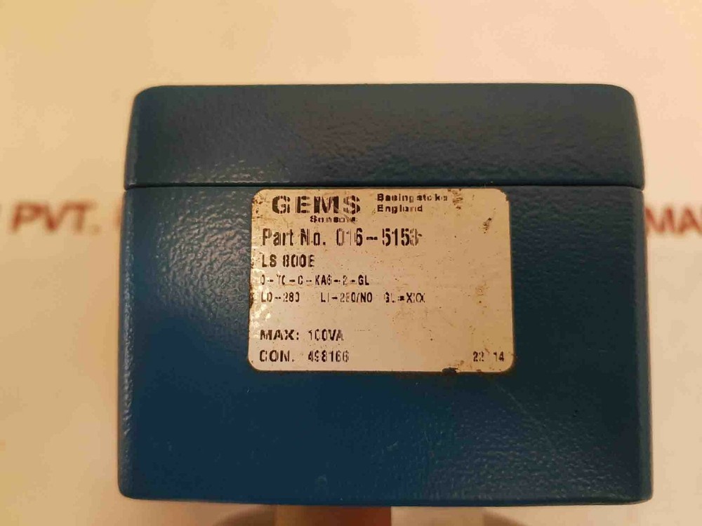 Gems sensors 016-5153 float switch ls 800e