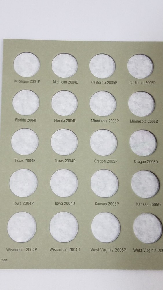 H.E. Harris Washington State Quarter Collection Vol #2 2004-2008 Coin Folder
