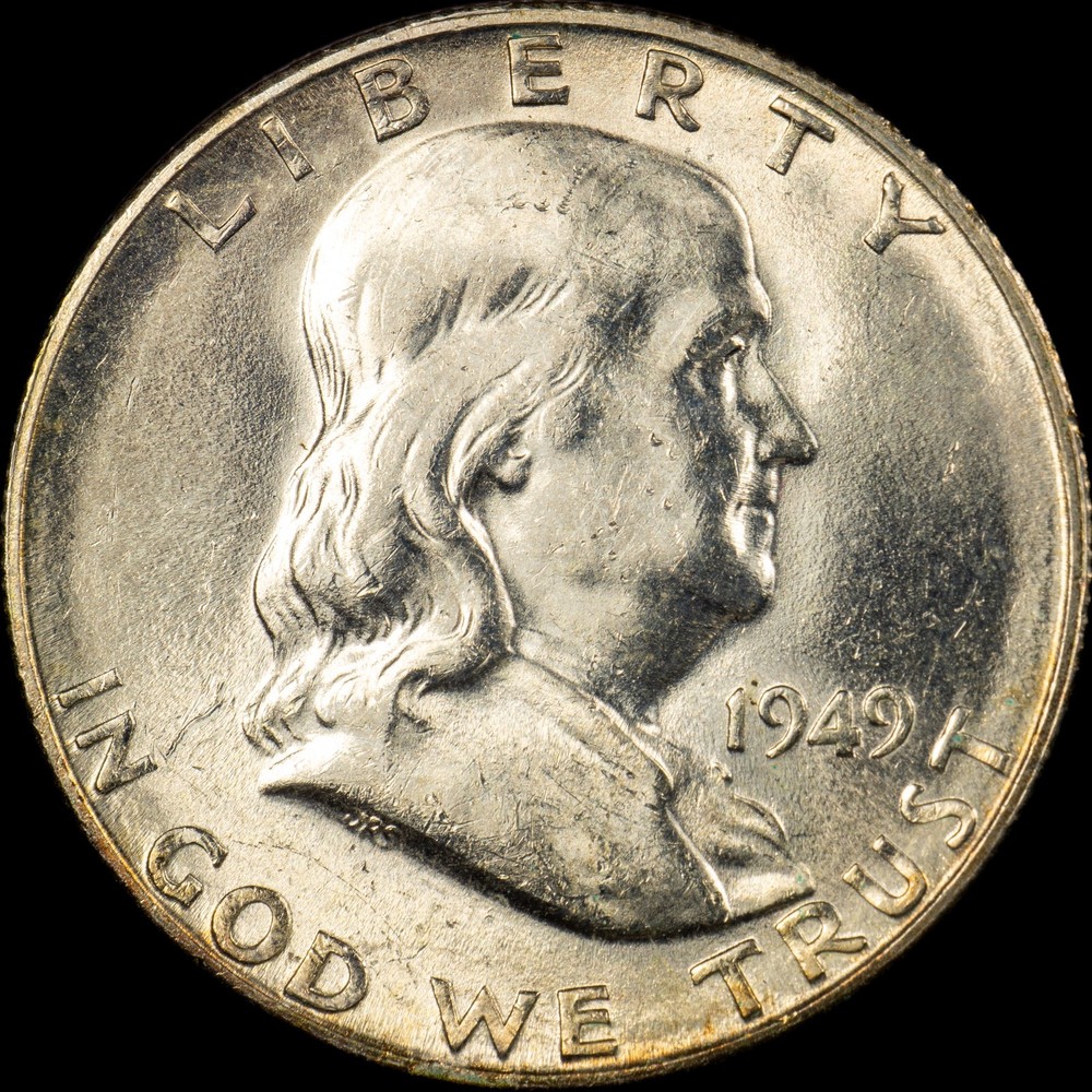 1949-S Franklin Half Dollar - Key Date - AU!