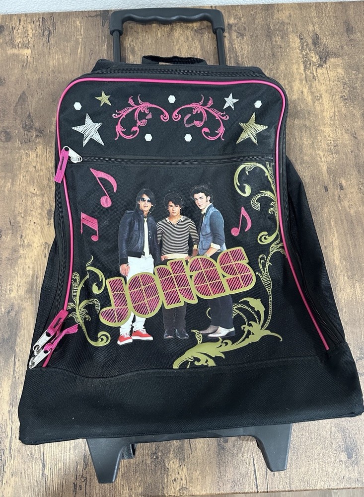 Vintage Jonas Brothers Rolling Backpack Disney Good shape!