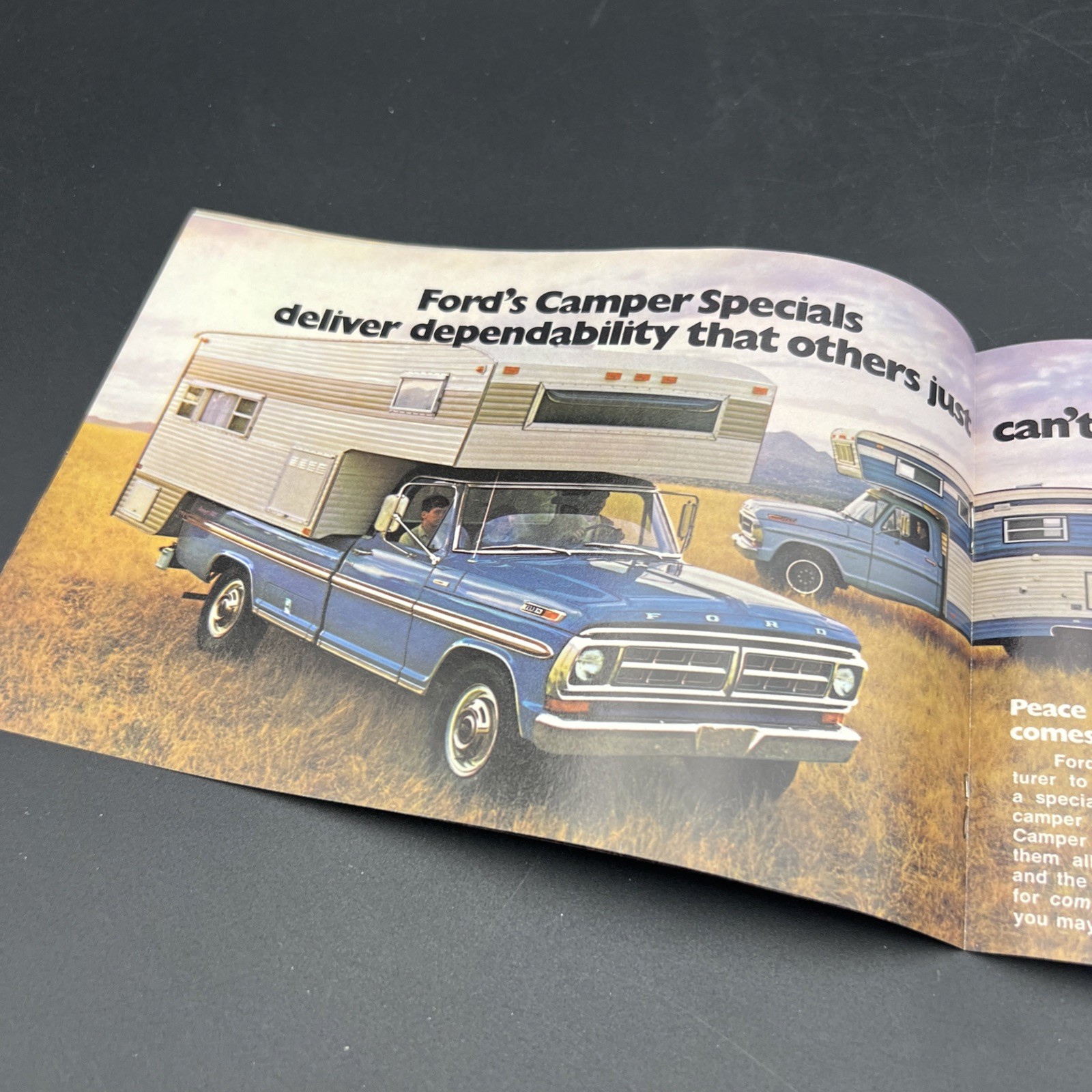 Vtg Orig Dealership Advertising Ford Recreation Vehicle Trailers Camper Brochure