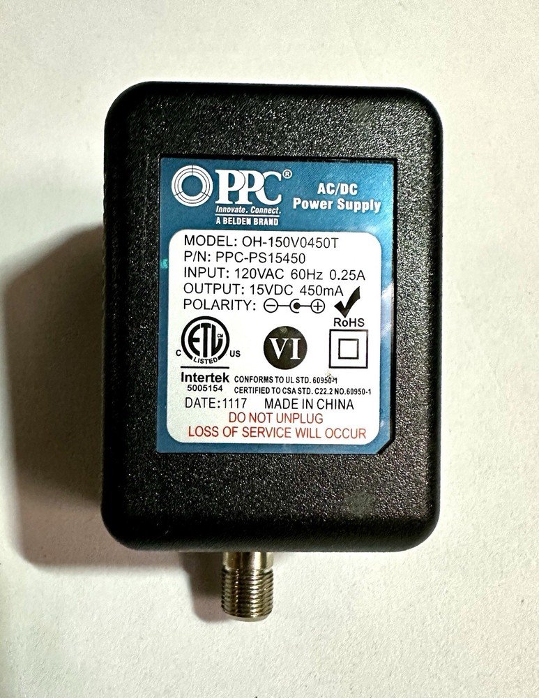 PPC Active Return MoCA Patented 8-Way Coaxial Splitter PPC-9M-UU