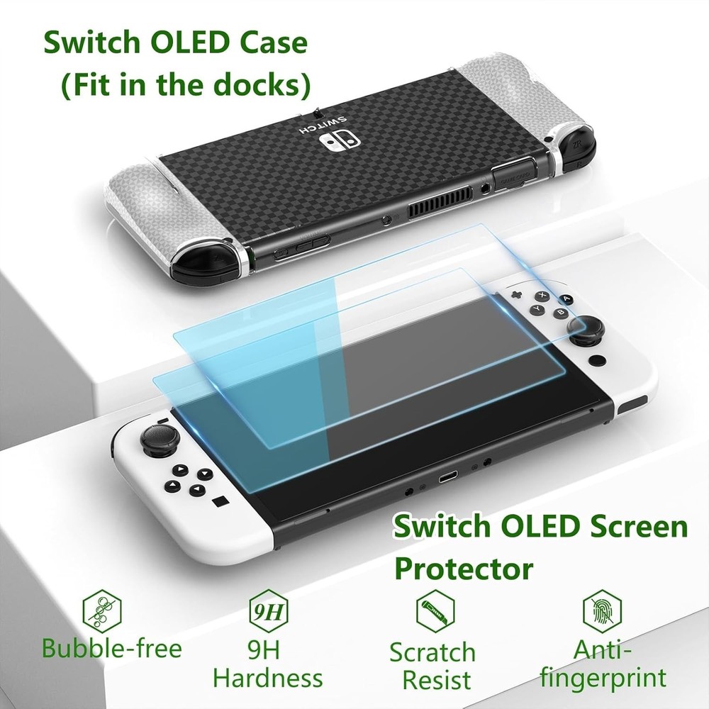 27 in 1 Upgraded Switch OLED Accessories, Switch Accessory Bundle Kit For Gift,s