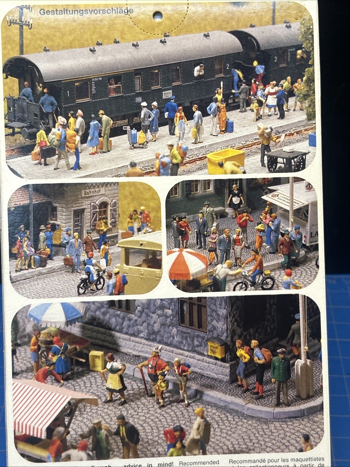 Preiser 120 Unpainted Seated Persons, #16337 Vintage new in box HO 1:87 scale