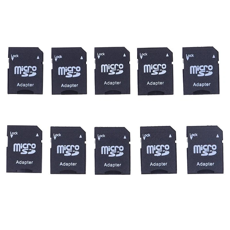 10 Pack Micro SD TF to SD Adapter Converter Card Memory Reader