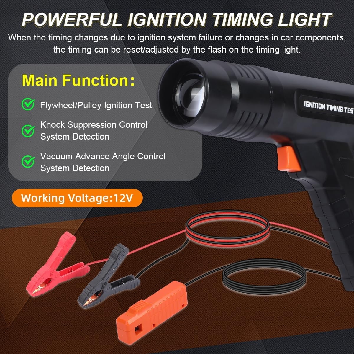 Ignition Timing Light Gun Car Engine Ignition Inductive Timing Light Xenon Lamp