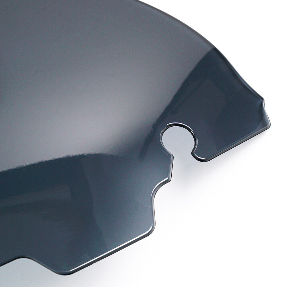 7" Round Grey Windshield for Harley-Davidson Street Electra Tri Glide 2014 2021