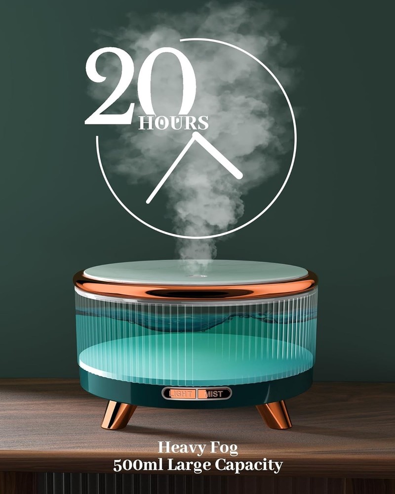 Essential Oil Diffuser for Home, Diffusers for Essential Oils Large Room, 500ml