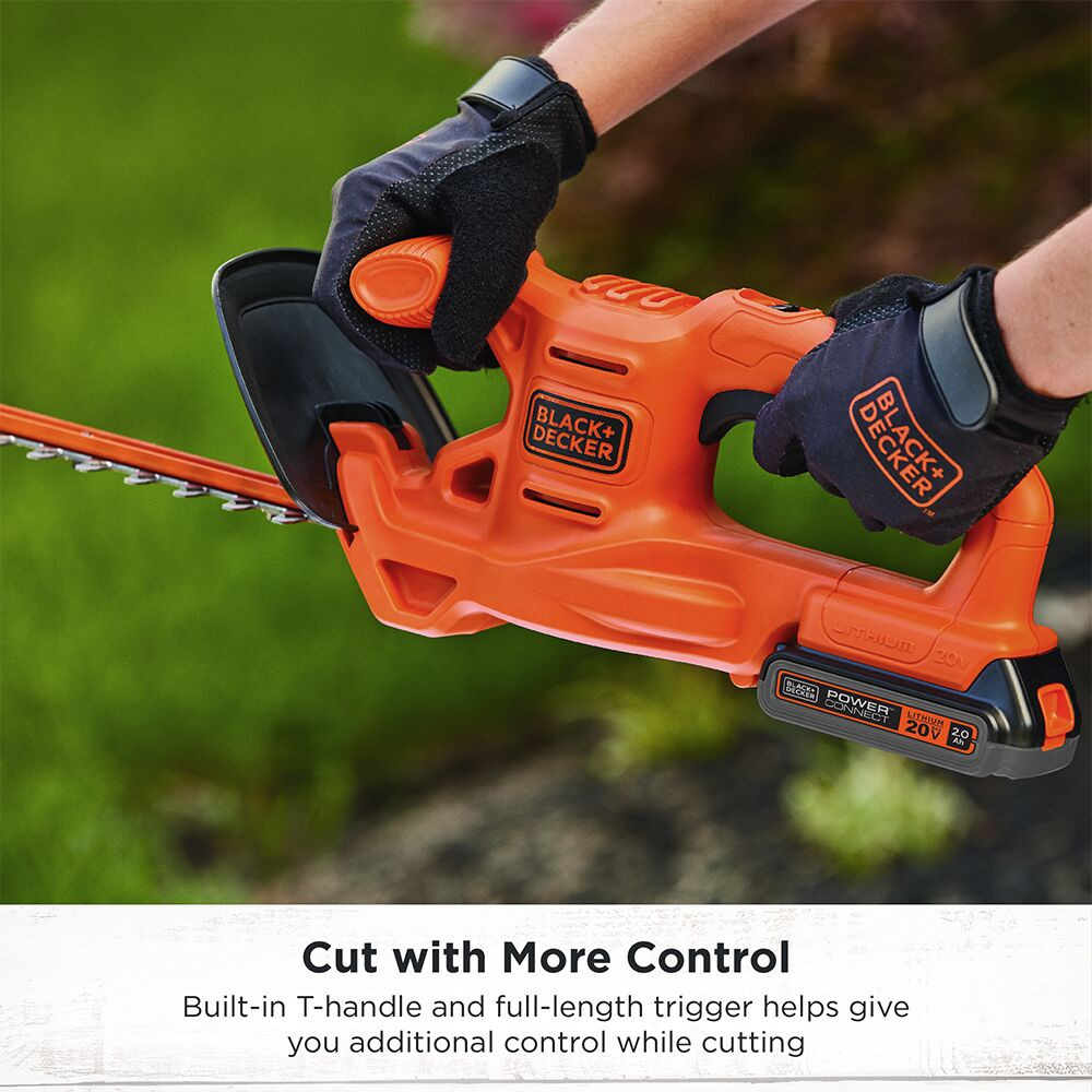 BLACK+DECKER 20V MAX* Hedge Trimmer Kit, 18-Inch - LHT218D1AEV