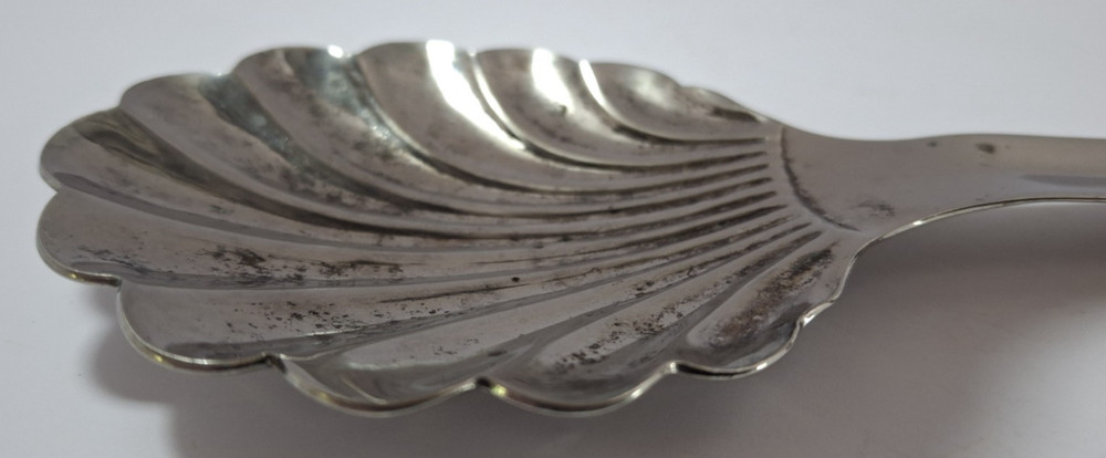 Vintage Silver-Plated Clam Shell Serving Tongs Beach Nautical