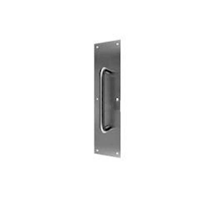 Don Jo 7115-609 Pull Plate with 3/4" Round Pull Satin Brass Blackened