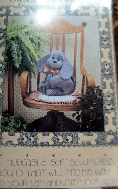 *GREAT VTG  SOFT DOG DOLL SEWING PATTERN UNCUT
