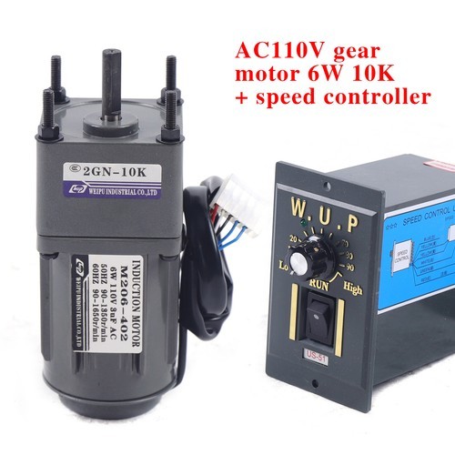 AC Gear Motor Electric+ Variable Speed Reduction Controller 135RPM Torque 1:10!