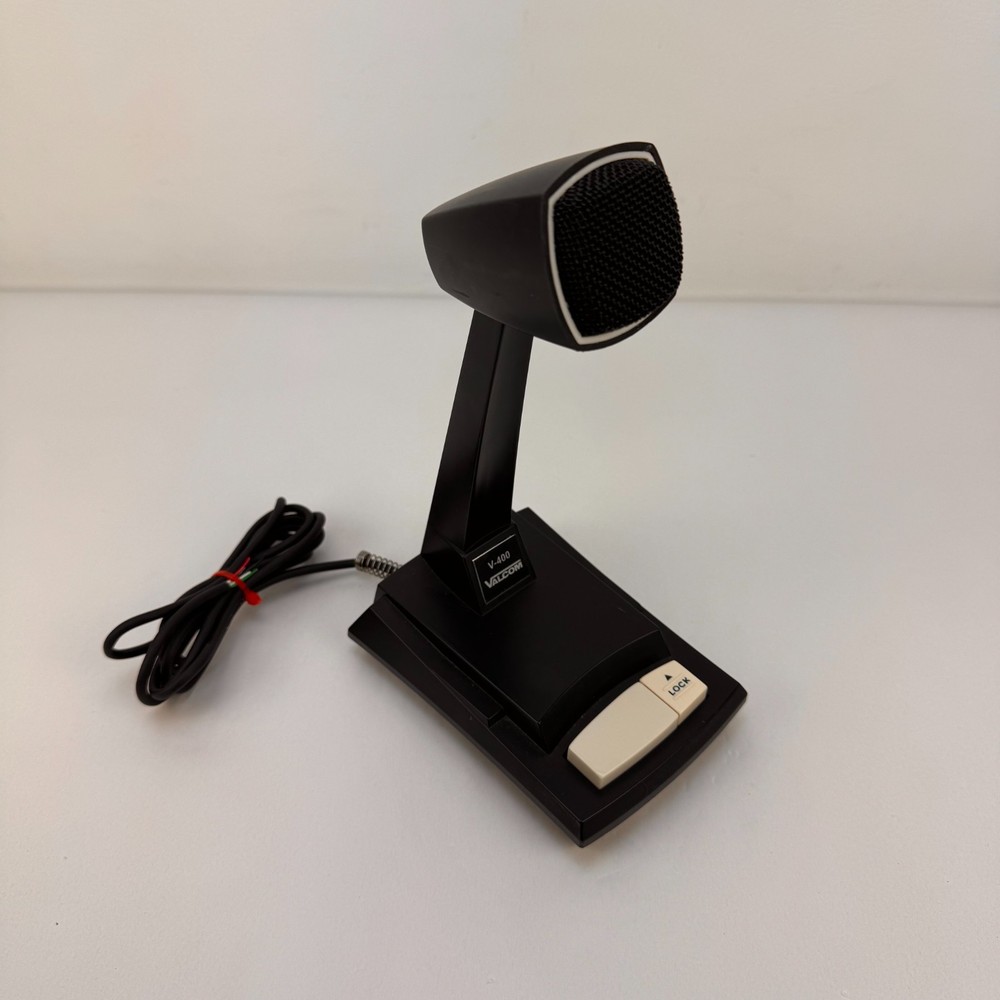 Valcom V-400 / Astatic 878HL Desktop Microphone for Paging Intercom Systems