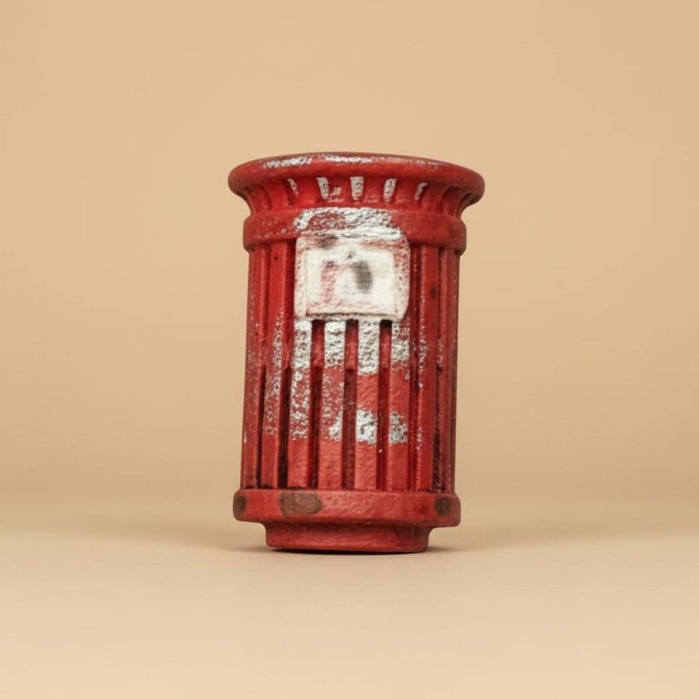 1/64 Scale Trash Can Highly Detailed Tiny Street Trash Bin Model for Hobbyists