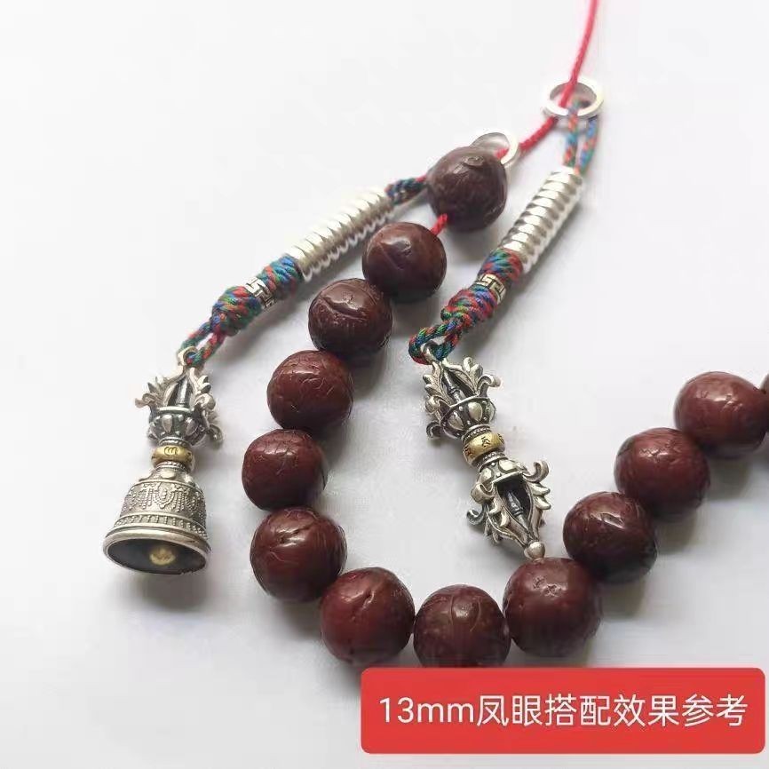 Tibetan Buddhist Mala Counter Vajra Bell Dorje DIY Bodhi Bead Bracelet Accessory