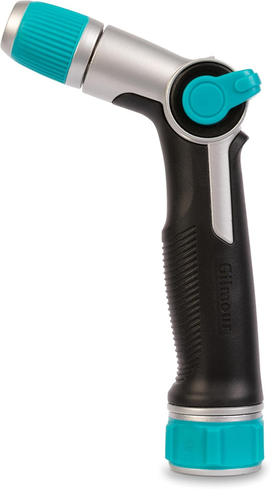 Medium Duty Thumb Control Garden Hose Nozzle with Adjustable Spray Pattern, Wate