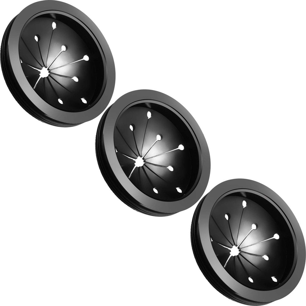 Maxdot 3 Pcs Garbage Disposal Splash Guards Sink Baffle Cover Black