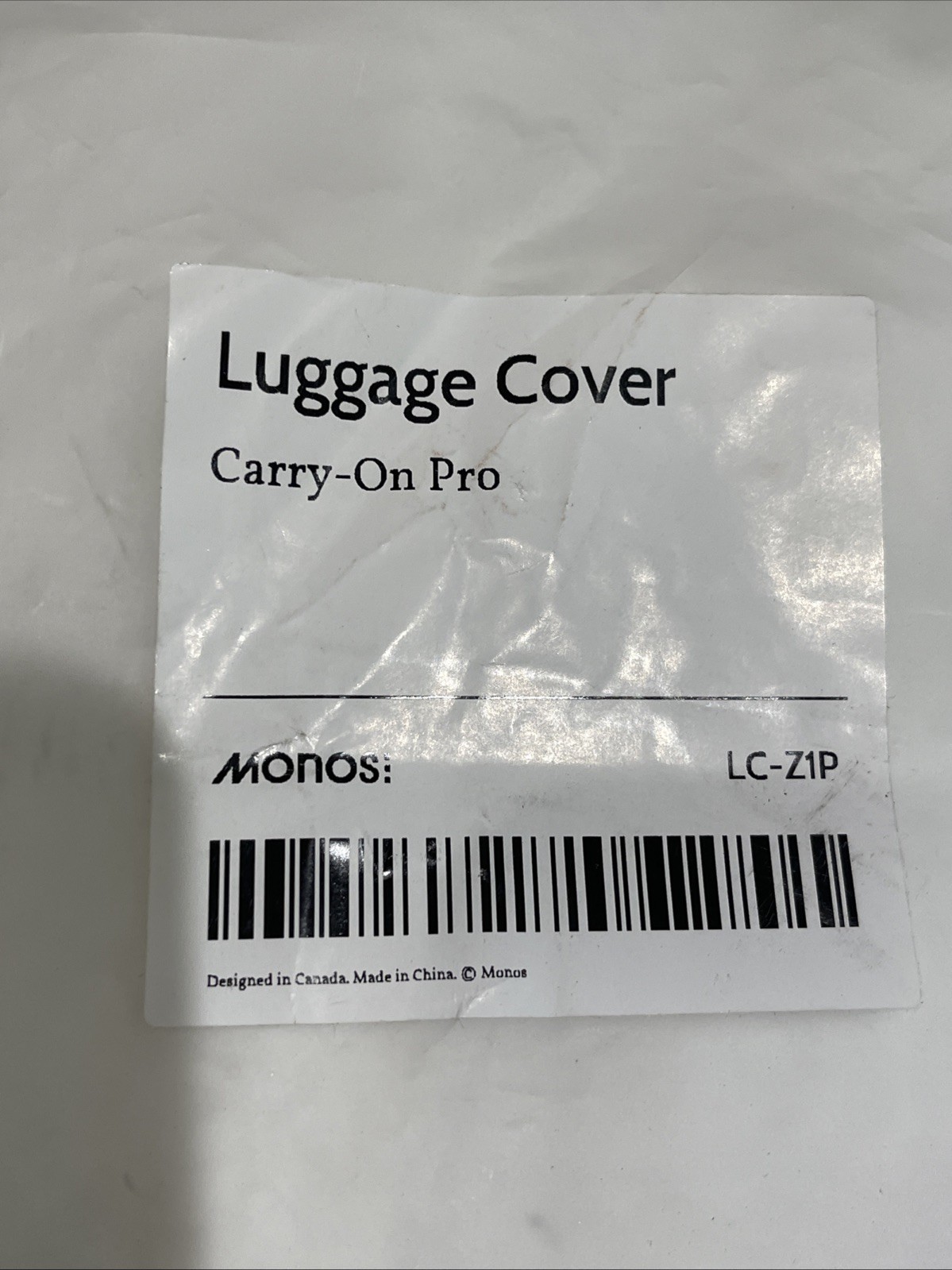 Monos Carry-on Pro Luggage Cover LC-Z1P NEW
