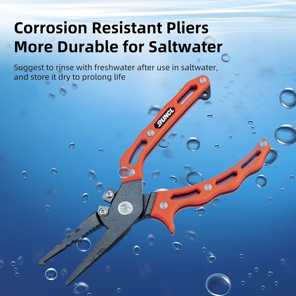 Fishing Plier Fish Lip Gripper Kit Remover Extractor MultiFunction Tool