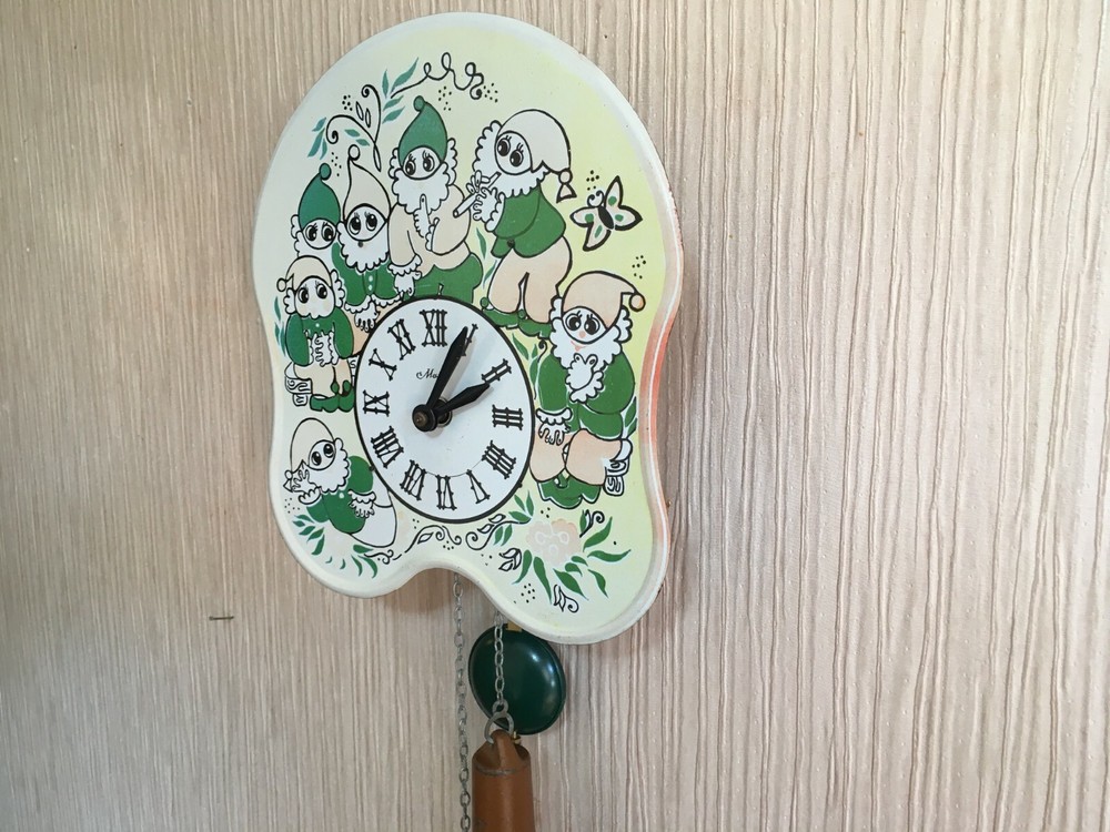 Vintage Clock Soviet Mechanical Clock Working Soviet CLOCK Soviet Wall Clock