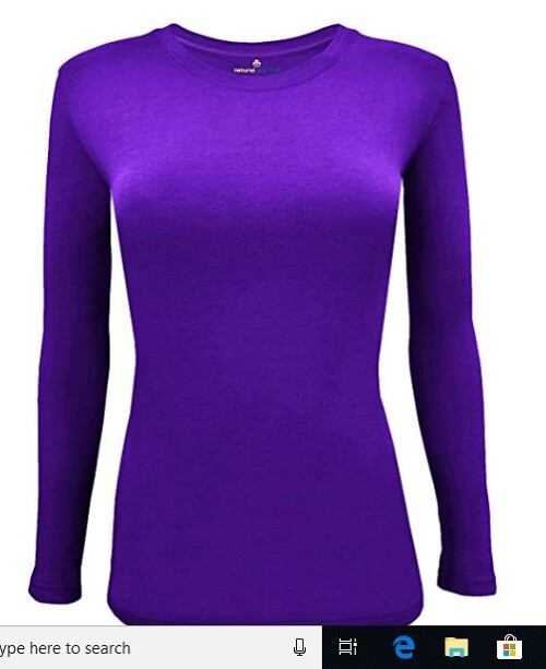 Natural Uniforms Women's Long Sleeve Under-scrub Stretch T-Shirt Scrub Top
