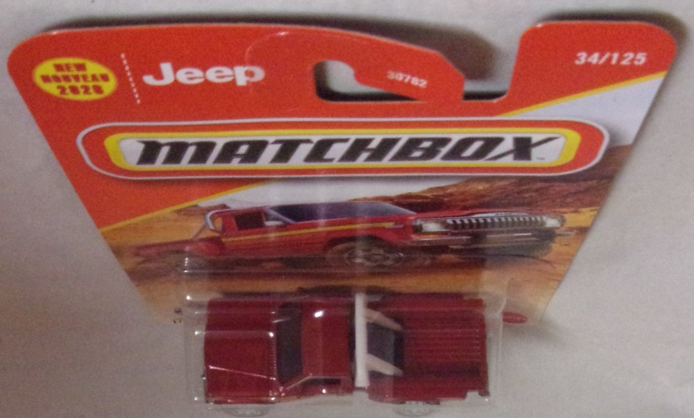 KKar Matchbox - 2026 Basic - 34/125 * 1980 Jeep 110 Stepside - Orangeish Red ??