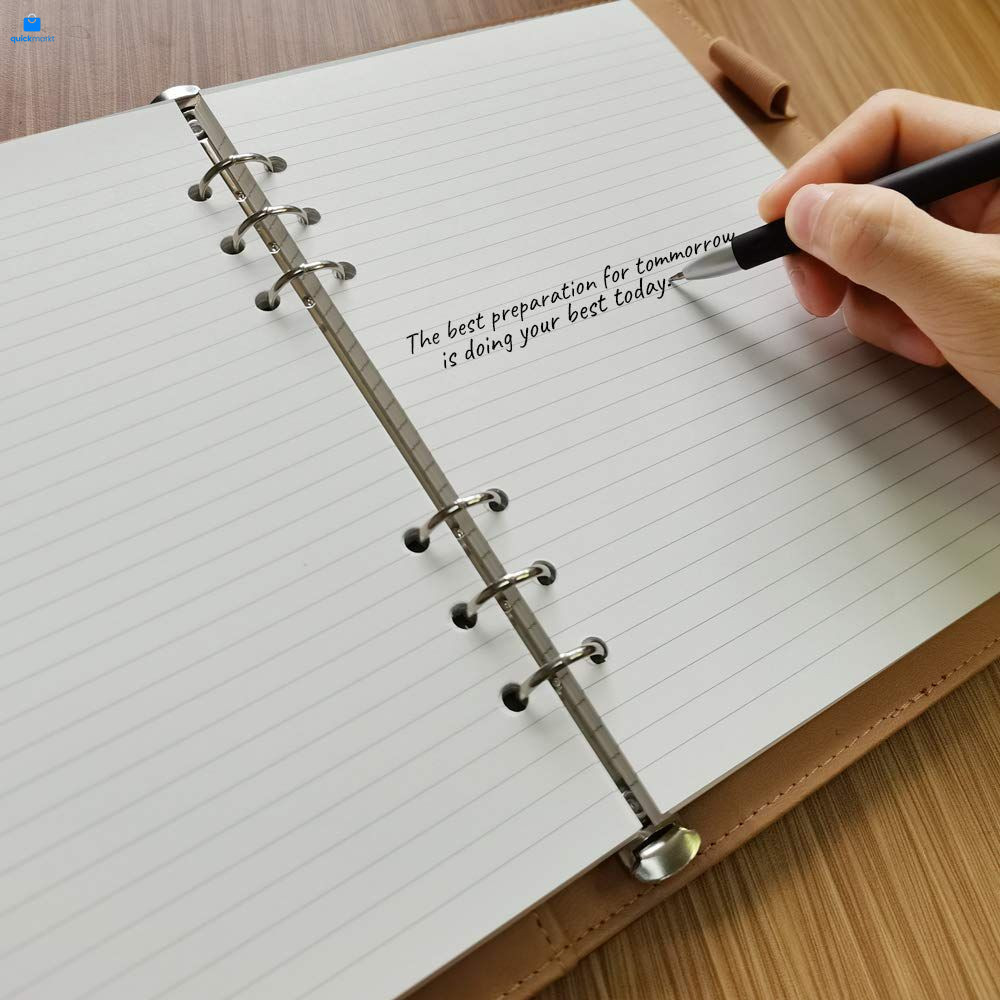 A5 Lined Paper, Refills for Filofax Planner, Organizer, 100 Sheets, White