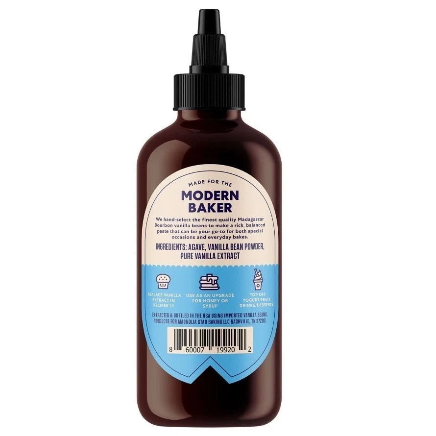 Magnolia-Star Vanilla Bean Paste Squeeze Bottle 8 fl oz Gourmet Baking