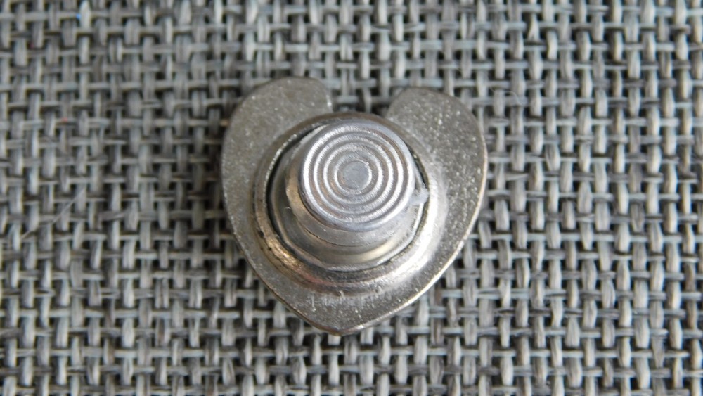 Antique Vtg Stud Button Pot Metal with Paste Aprx: 7/8" #1104-B