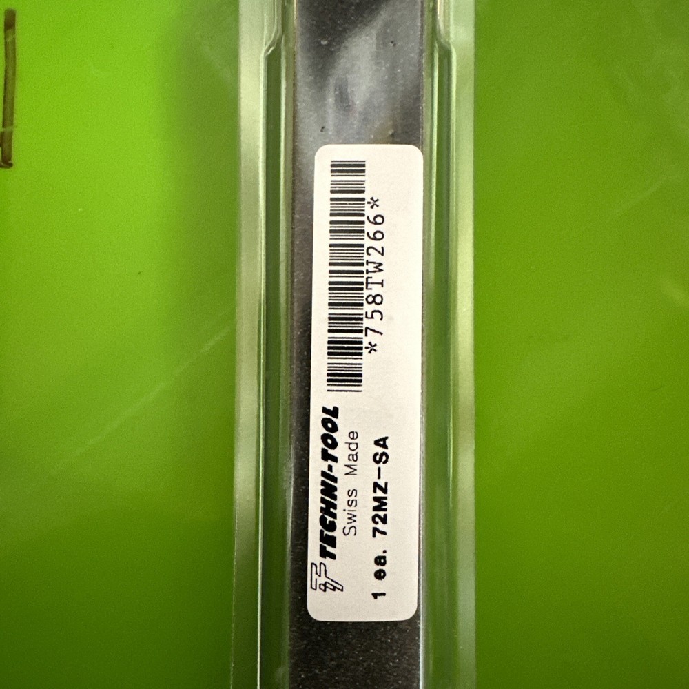 Techni-Tool 758TW266 5.3' Ceramic Tip Tweezers, Style 72, Zirconia Tips A72MZ,