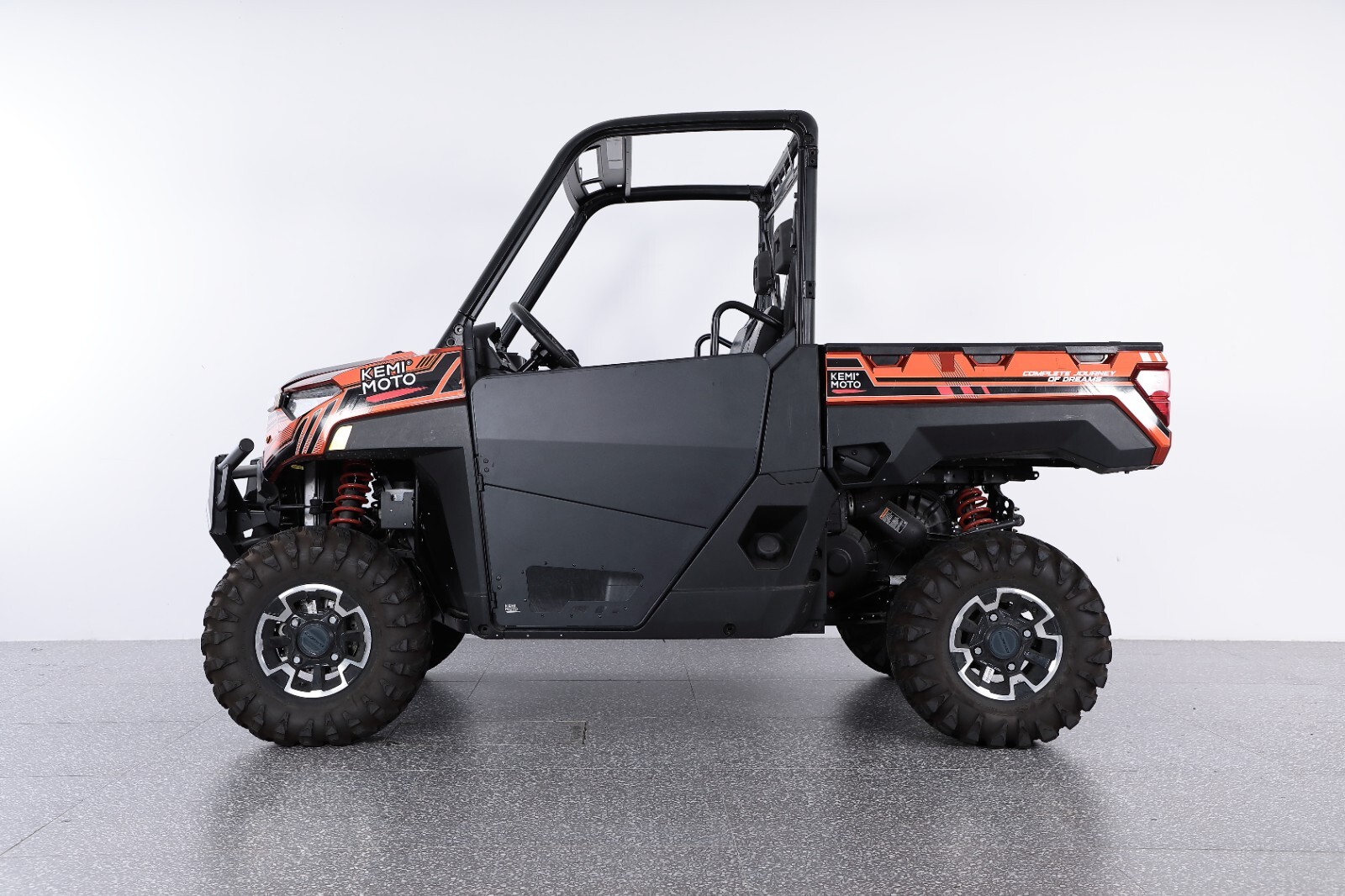 KEMIMOTO Heavy Duty Half Aluminum Doors for Polaris Ranger XP 1000 2018-2025
