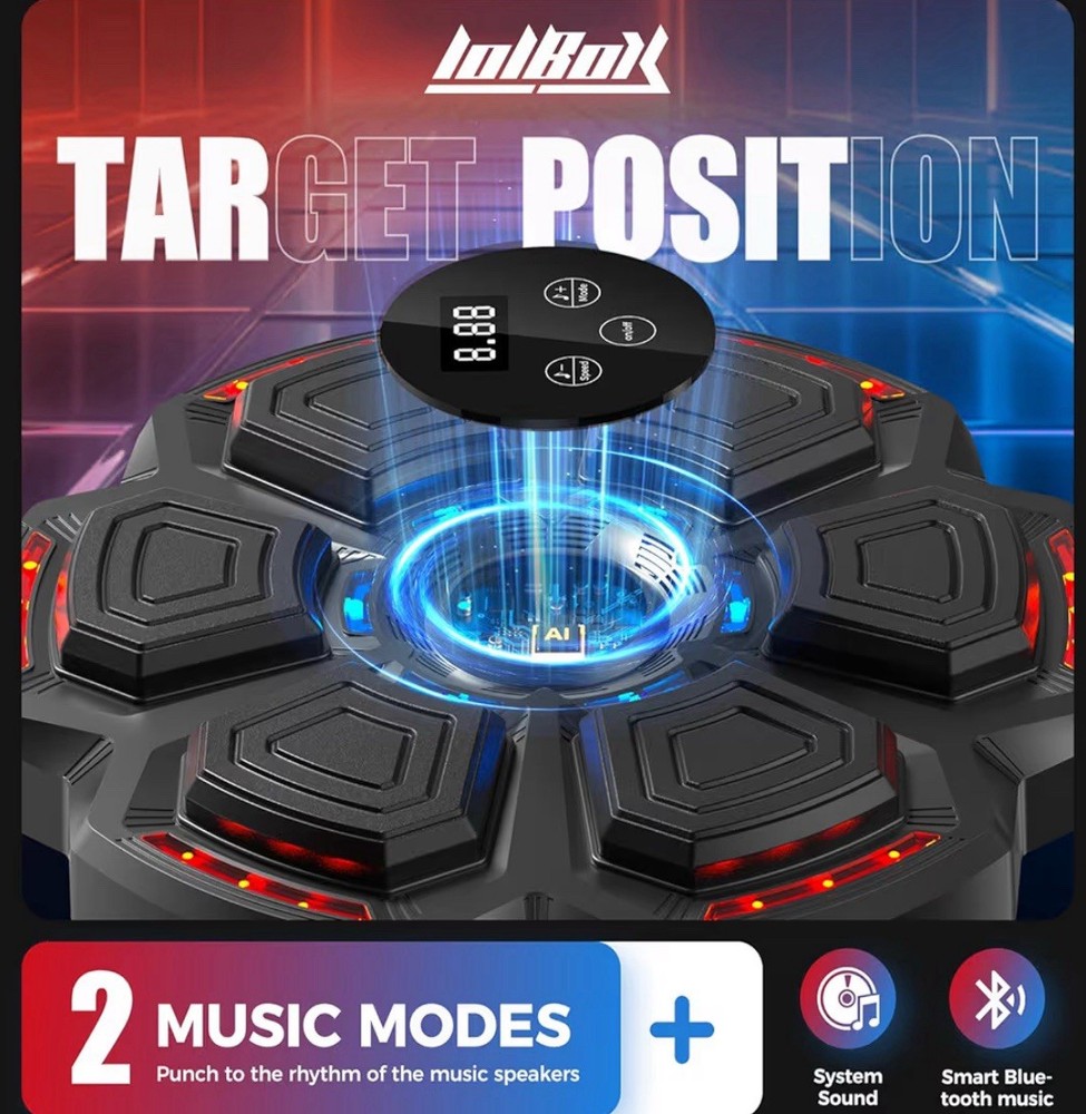Music Boxing Machine for Adults,Bluetooth Smart Boxing Training Machine,Wall