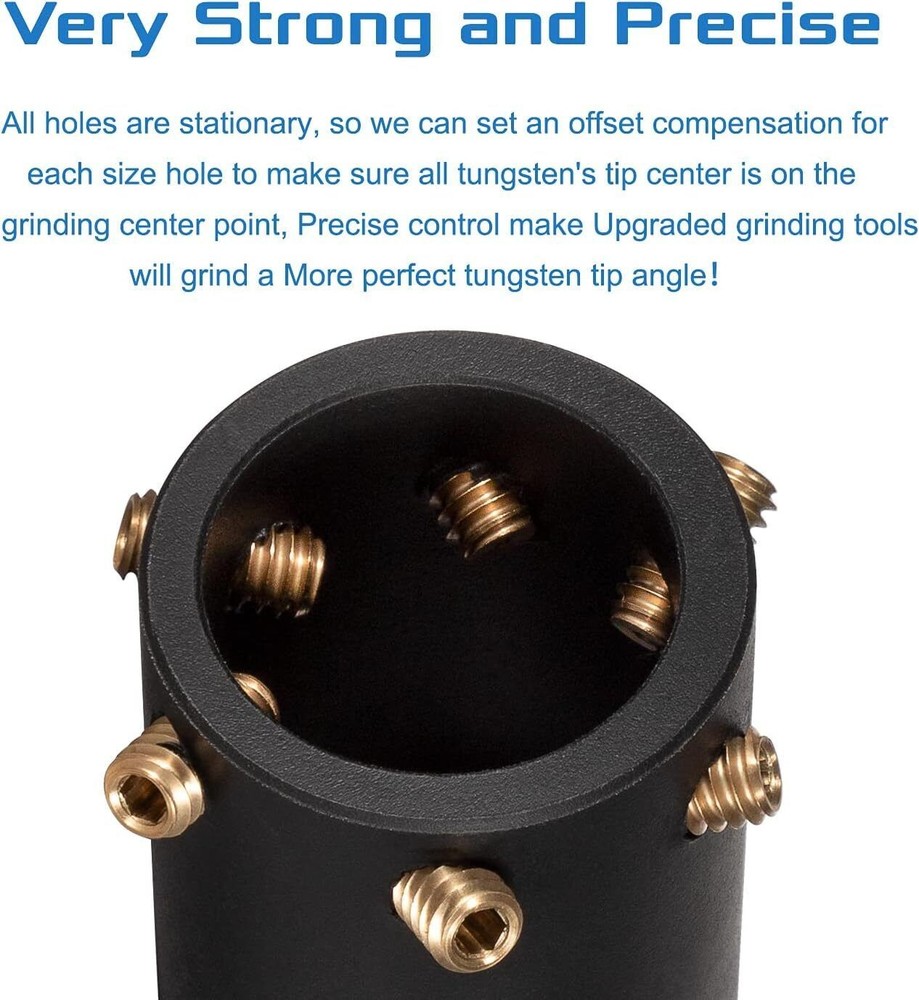 GR-12 TIG Welding Tungsten Electrode Multi-Angle Offsets Sharpener Grinder Head