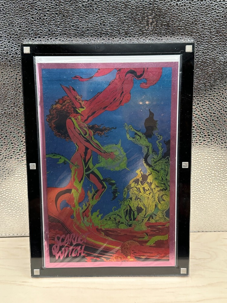 Modern Comic Book Holder Heavy Duty Acrylic Magnetic Display Case W Display Base