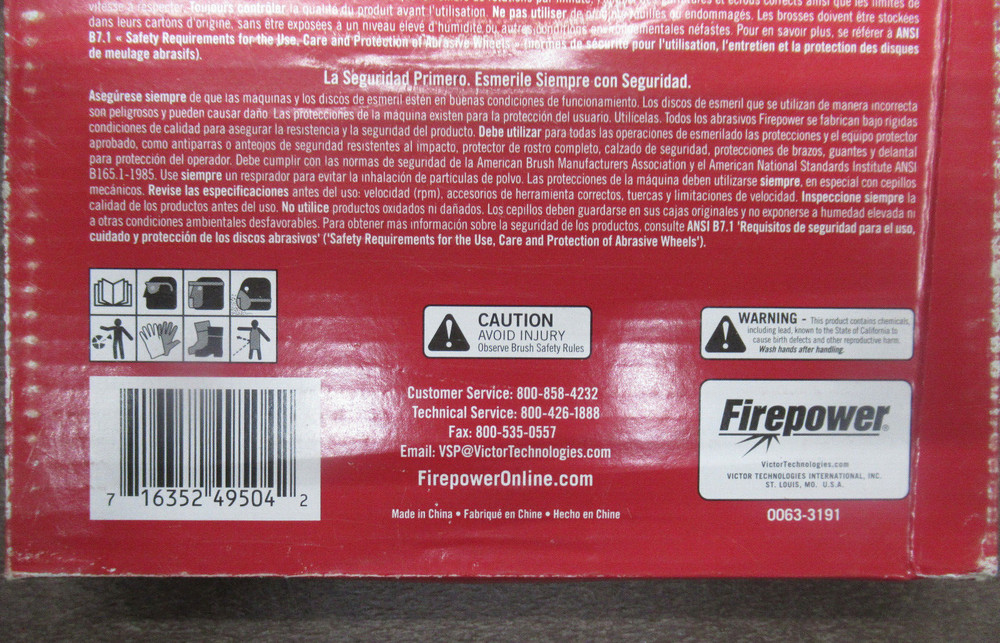 FIREPOWER 1423-2310 6" BENCH GRINDING WHEEL