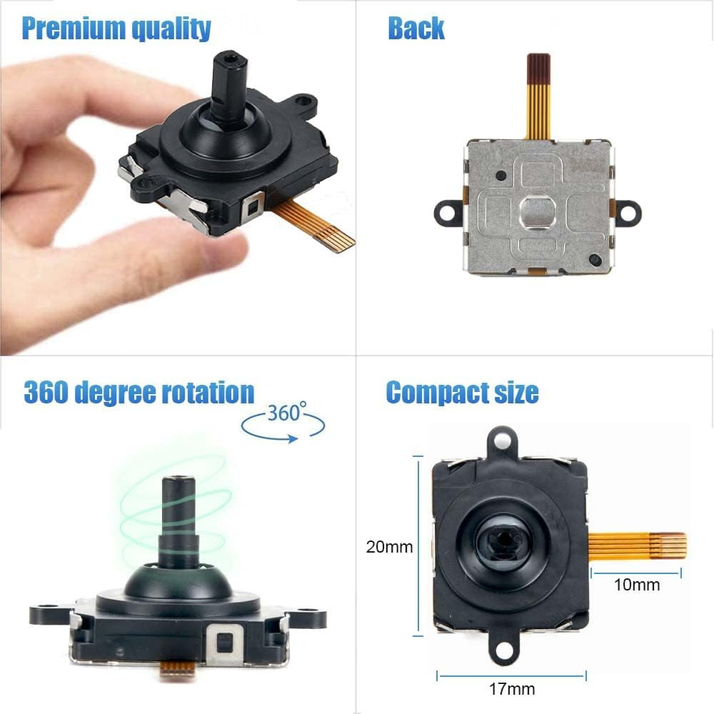 2 Pck Joystick Replacement for Oculus Quest 2 Controller/Meta Quest 2 Repair Kit
