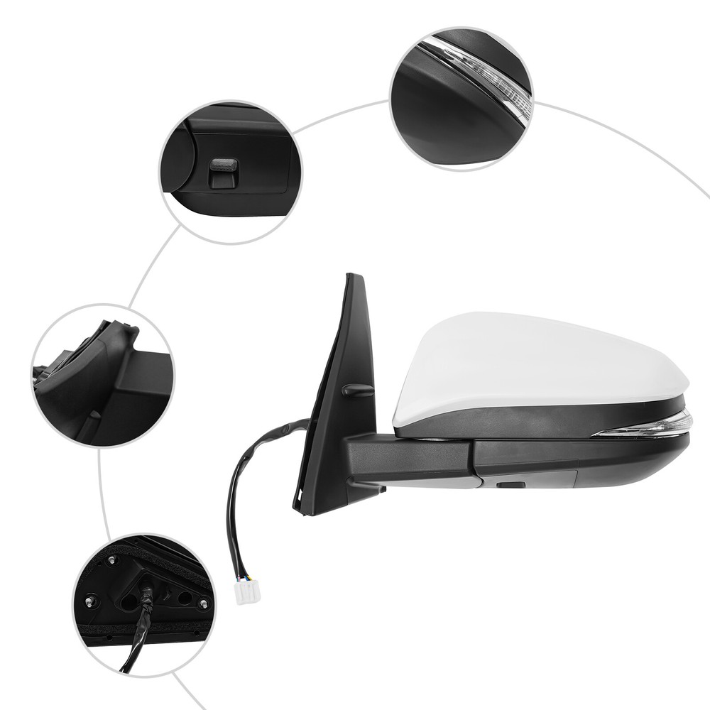 For Toyota 4Runner 2014-2021 Front Left Side Mirror Driver Side Rear View Mirror