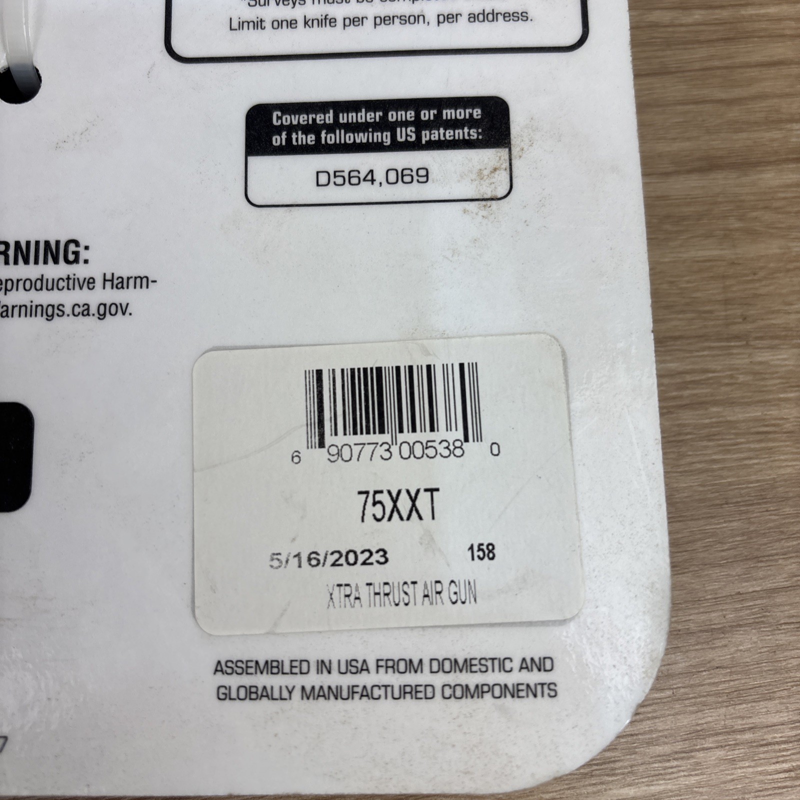 NEW GUARDAIR 75XXT XTRA THRUST SAFETY AIR GUN 120 PSI MAX OSHA APPROVED