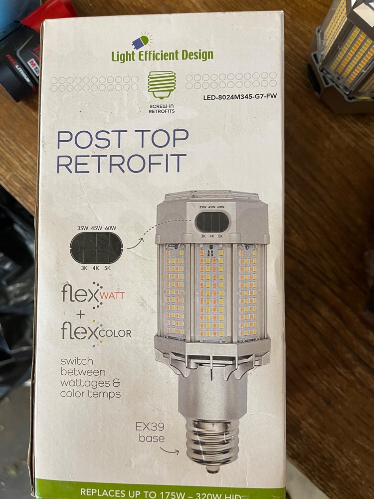 holophane post top mount street light