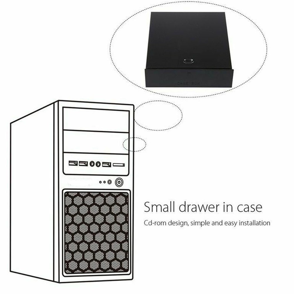 Desktop Storage Box Organizer Drawer Optical Drives 5.25Inch Front Panel7447
