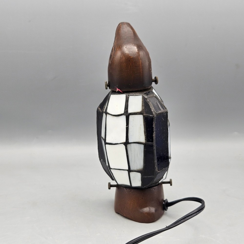 Stained Glass Penguin Table Lamp