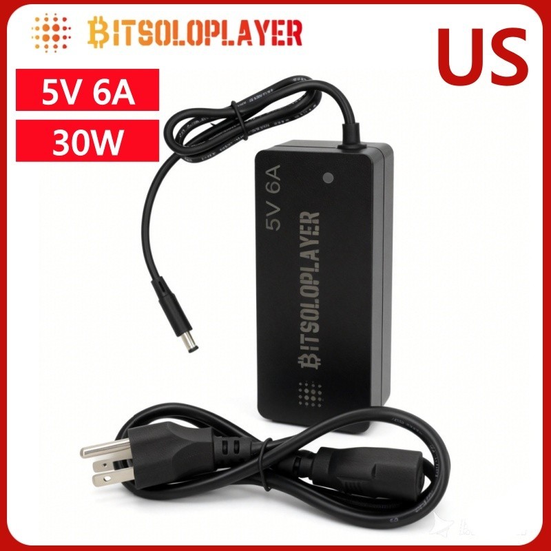 Bitaxe Power Supply DC 5V 6A 30W Power Adapter Suitable For Bitaxe Gamma Nerdaxe