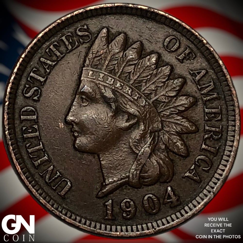 1904 Indian Head Cent Penny X1301
