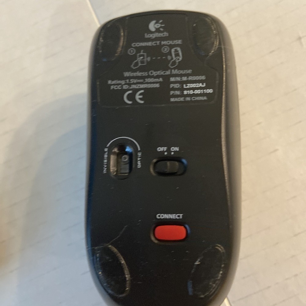 Logitech MK300 Wireless Desktop Keyboard Mouse Receiver Tested Working/ Computer