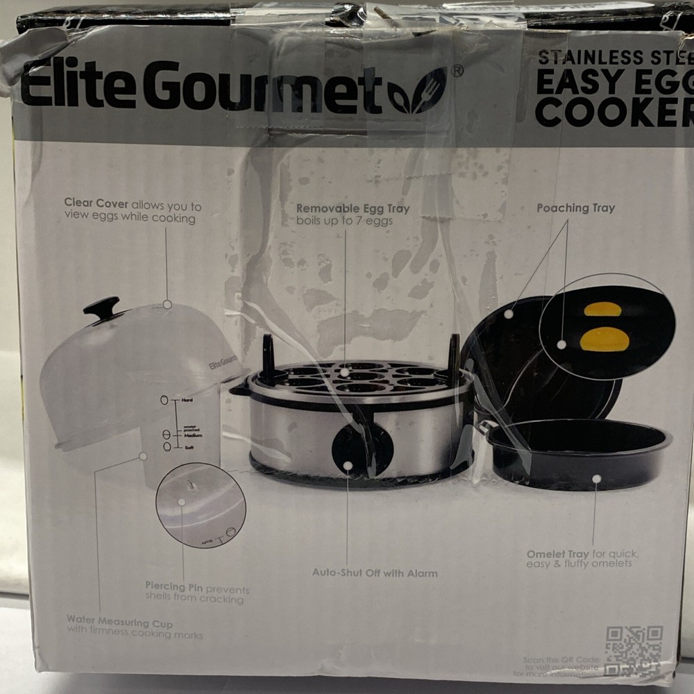 Elite Platinum Stainless Steel Automatic Eggs Cooker Steel Automatic