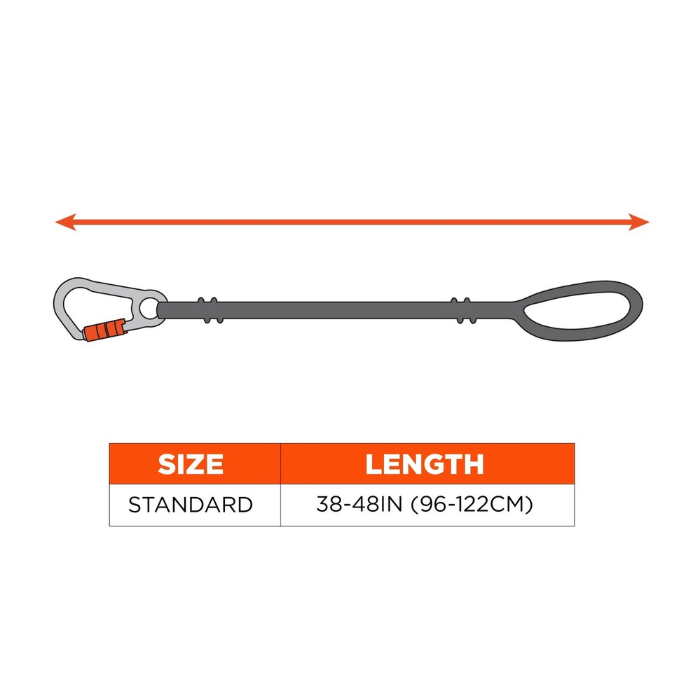 Squids 3104F(x) Tool Tethering Lanyard with Cinch Loop End, 10lbs