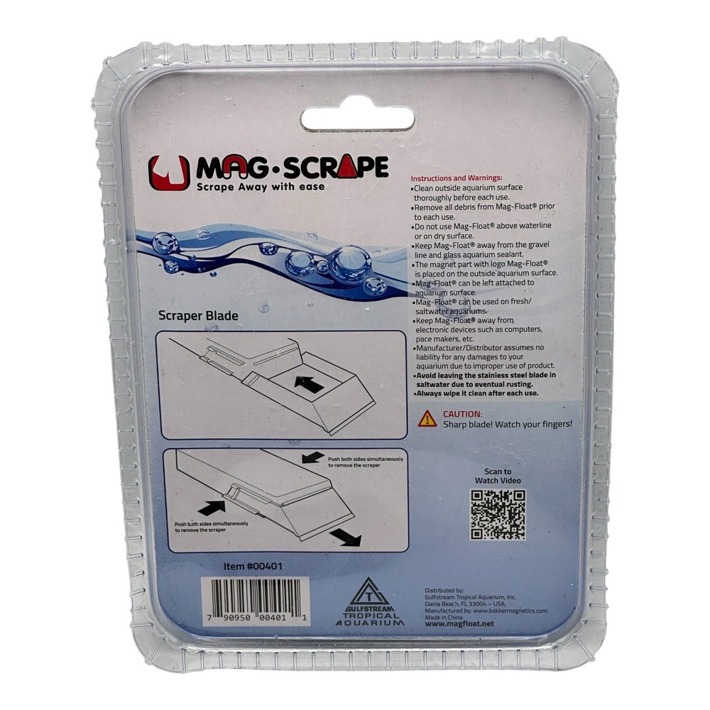 Mag-Float Glass Scrape Replacement Blades for Large & Large+ 2 Pack
