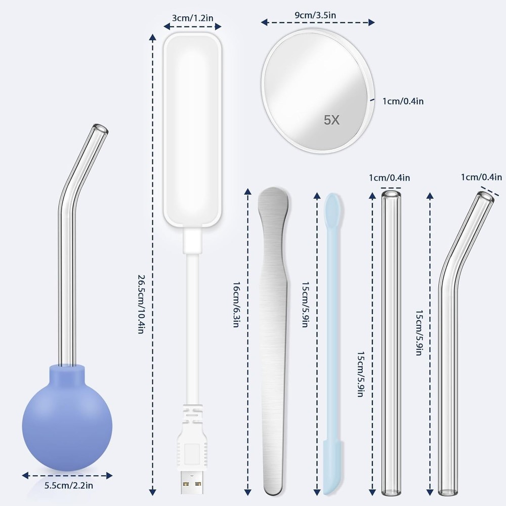 10 Pack Tonsil Stone Remover Vacuum Tonsil Stone Cupping Tool