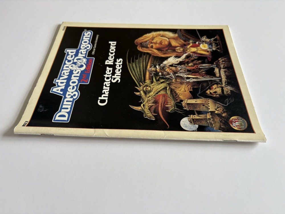 Advanced Dungeons and Dragons Character Record Sheets TSR 1989